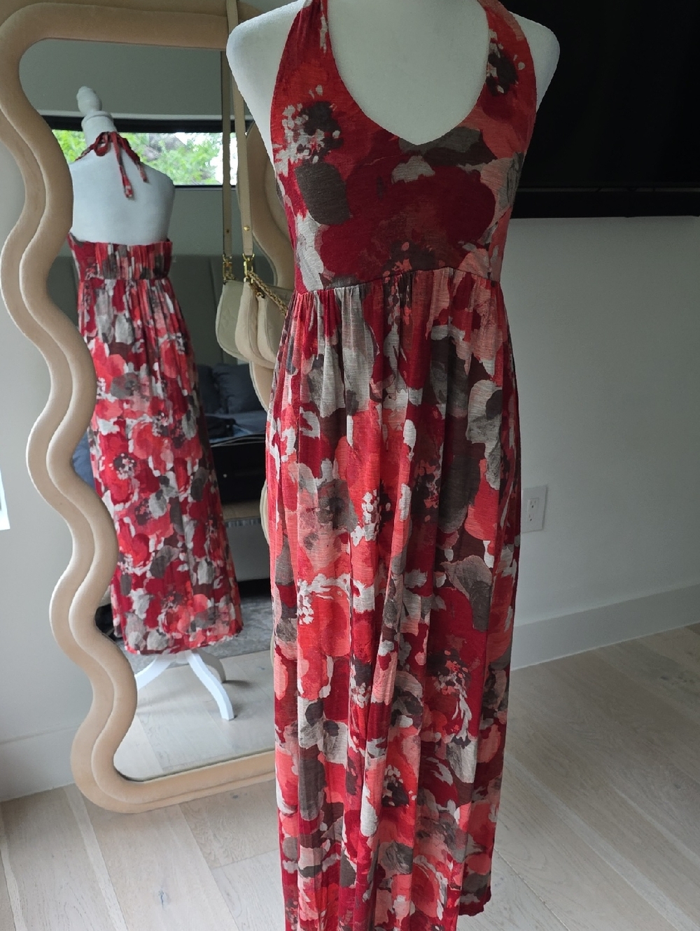 Tommy Bahama Red Floral Maxi Dress
